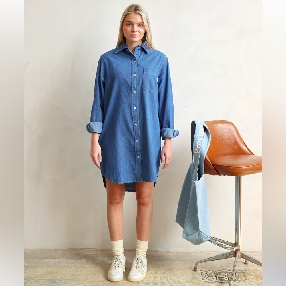 Province of Canada Denim Shirt Dress - Small
